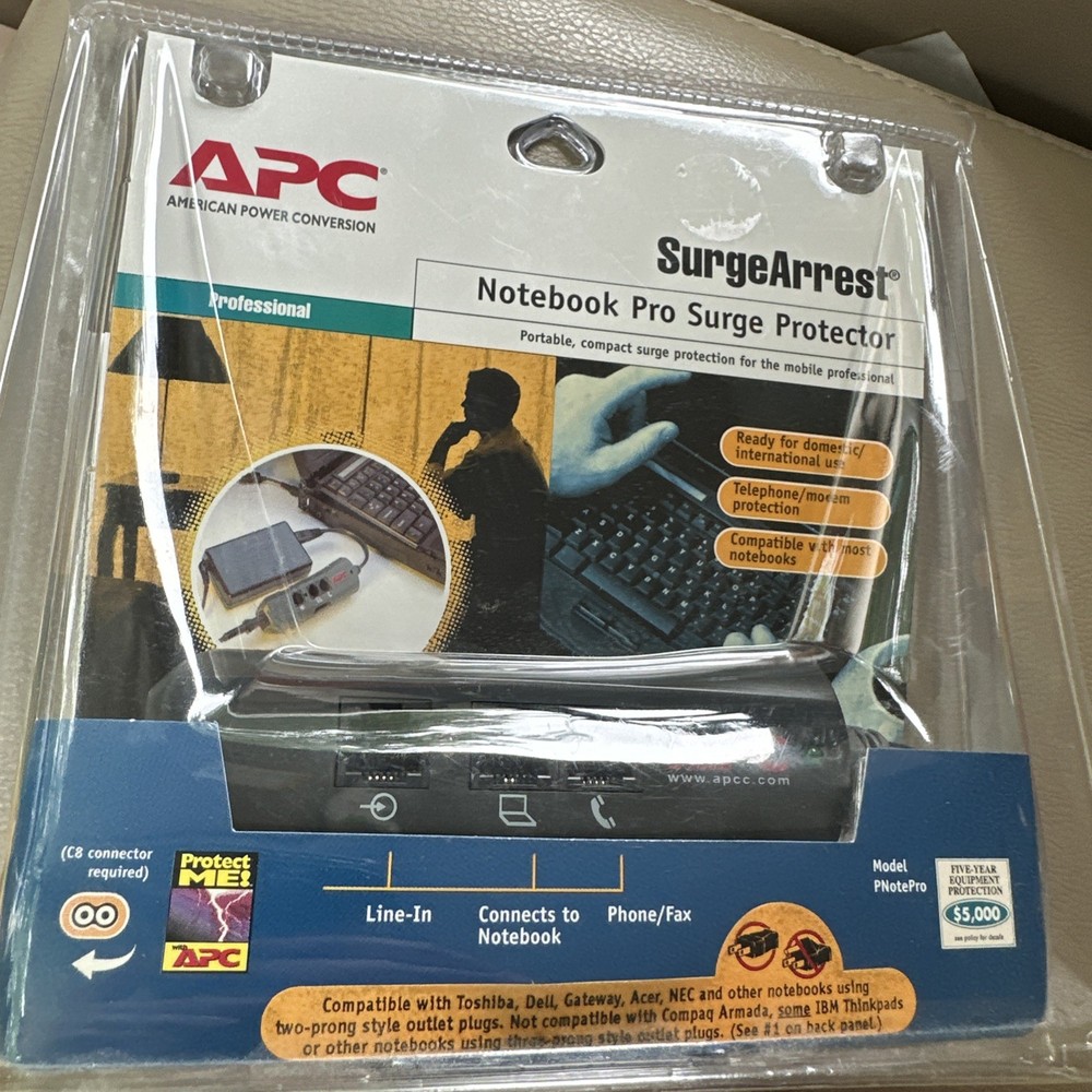 APC Surge Arrest Notebook Surge Protector New in Package!