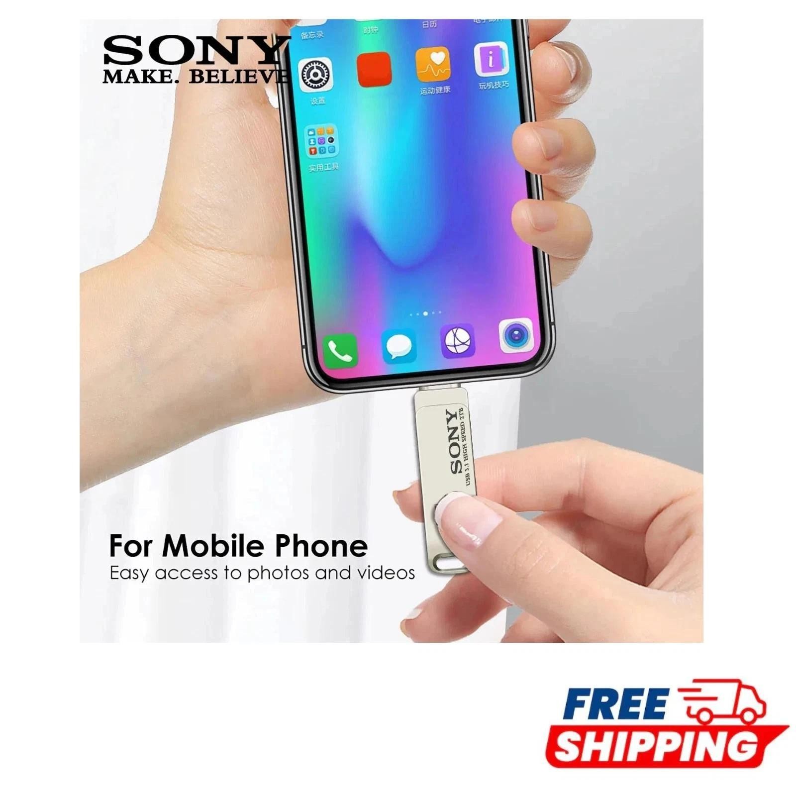 Sony 2TB USB 3.0 Flash Drive High Speed Memory Stick for PC Laptop Mac PS4 PS5