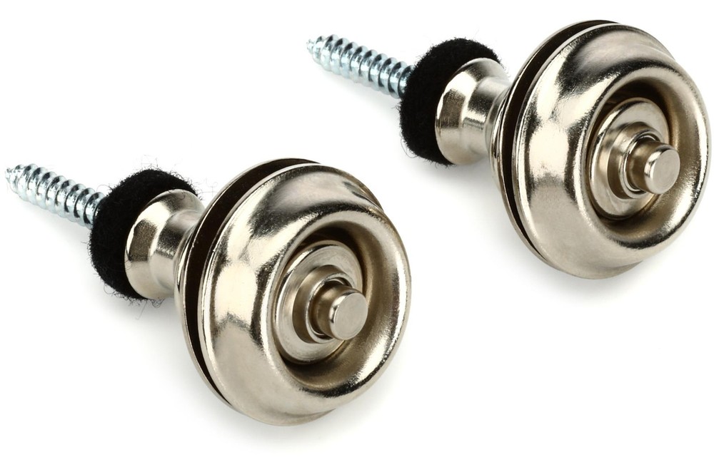 Dunlop Straplok Dual Design Strap Retainer System - Nickel (5-pack) Bundle