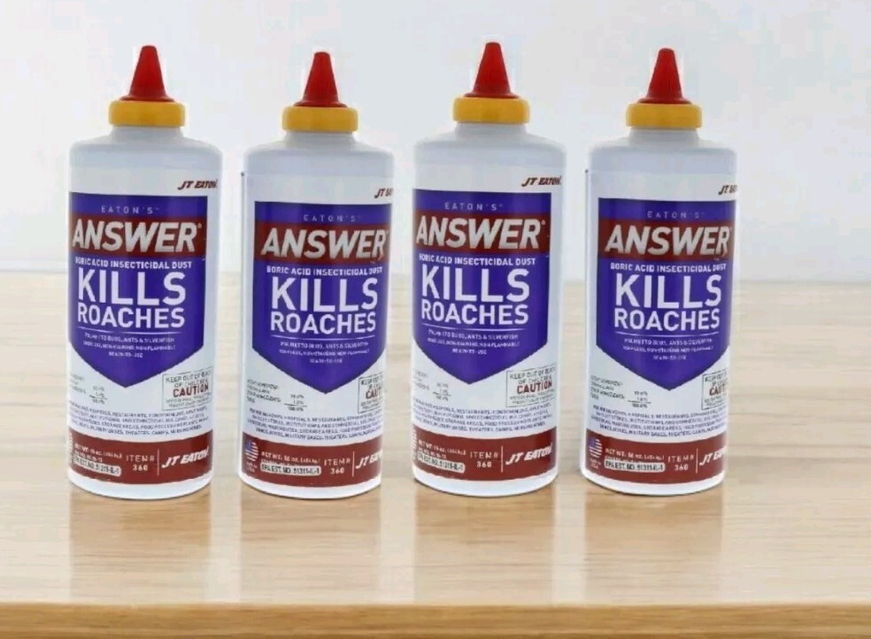(4) Insecticidal Killing Dust Ready-To-Use Silverfish 16oz ORGANIC