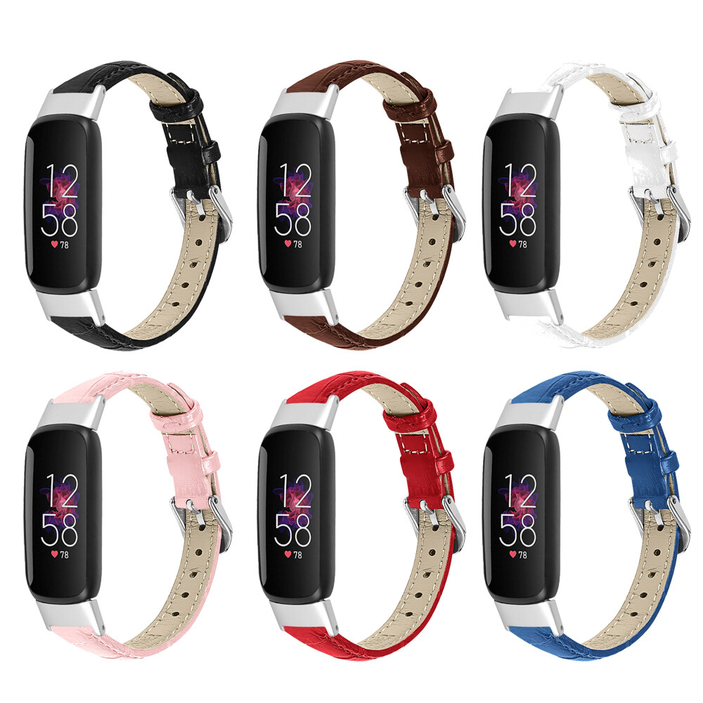 For Fitbit Luxe Wristband Genuine Leather Watch Band Wrist Strap Replacement