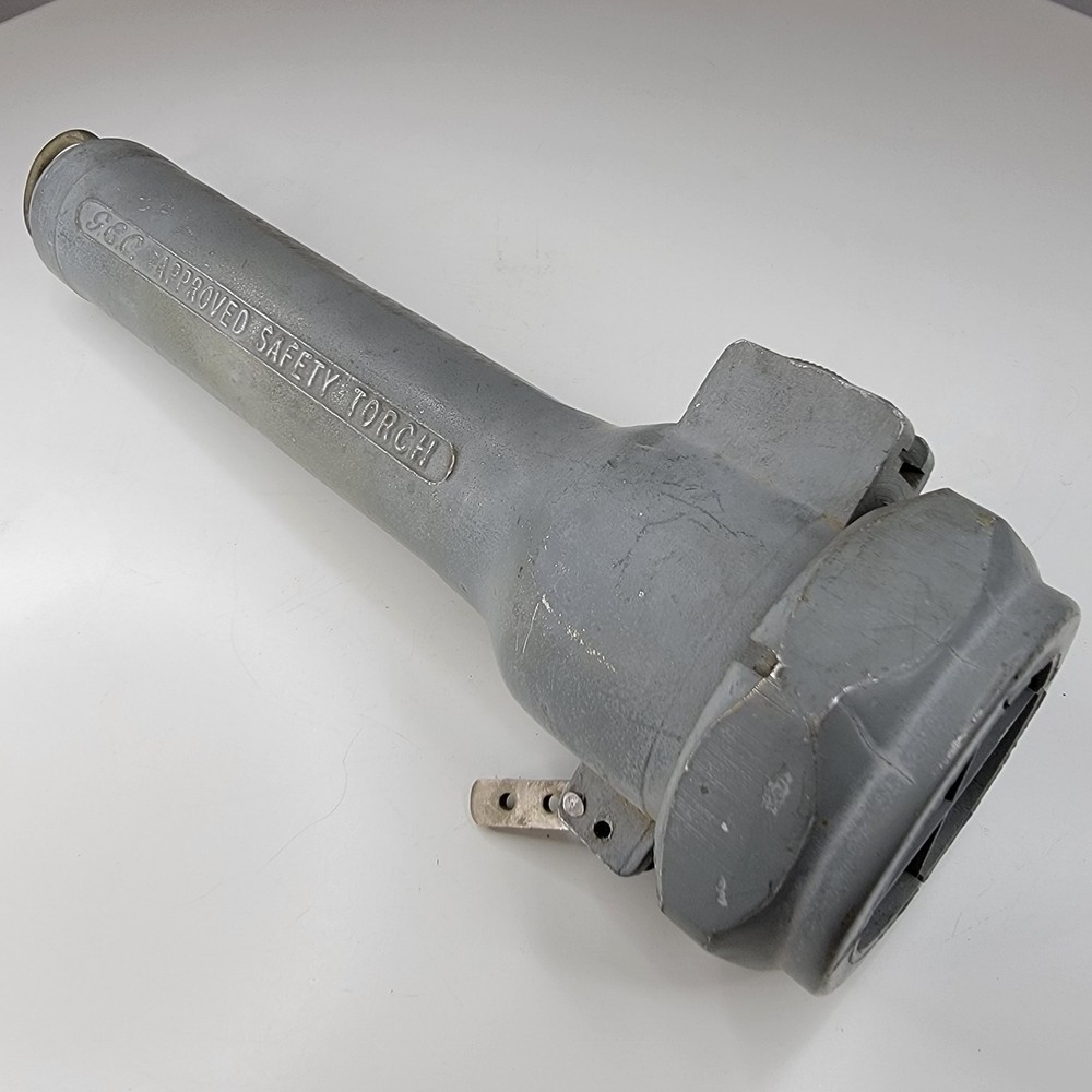 Vintage G.E.C. British Safety Torch / Miner's Hazardous Environment Flashlight