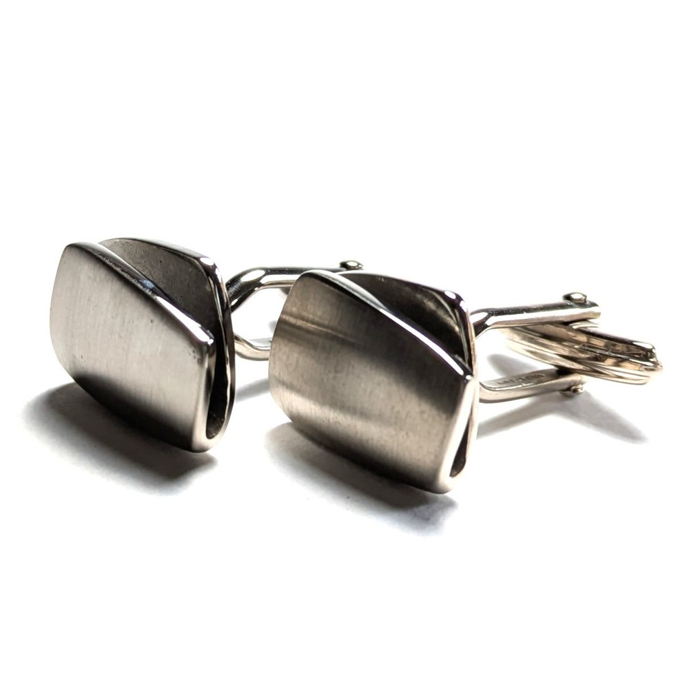 6 Made In Germany Lanvin Cufflinks Silver Soft Solid