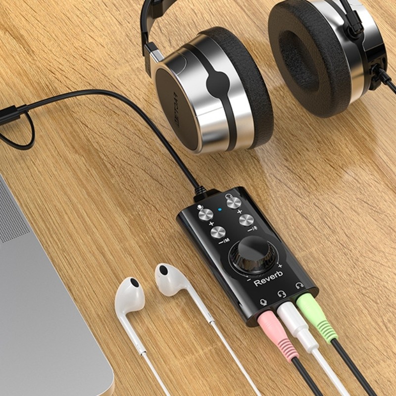 Multiple Platform External Sound Card 7.1 Channel For Streaming Studio Recording