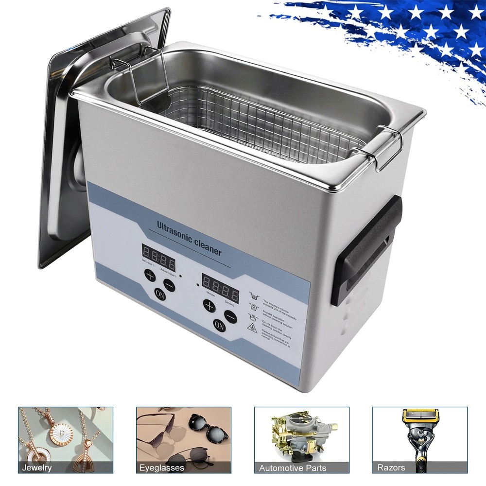 3.2L Ultrasonic Cleaner with Timer Heating Machine Digital Sonic Cleaner