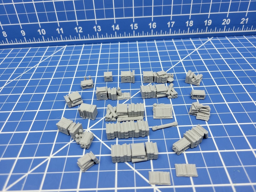 Bookshelf Item Set- Library & Study Accessories - Hero's Hoard - EC3D - DND - RP