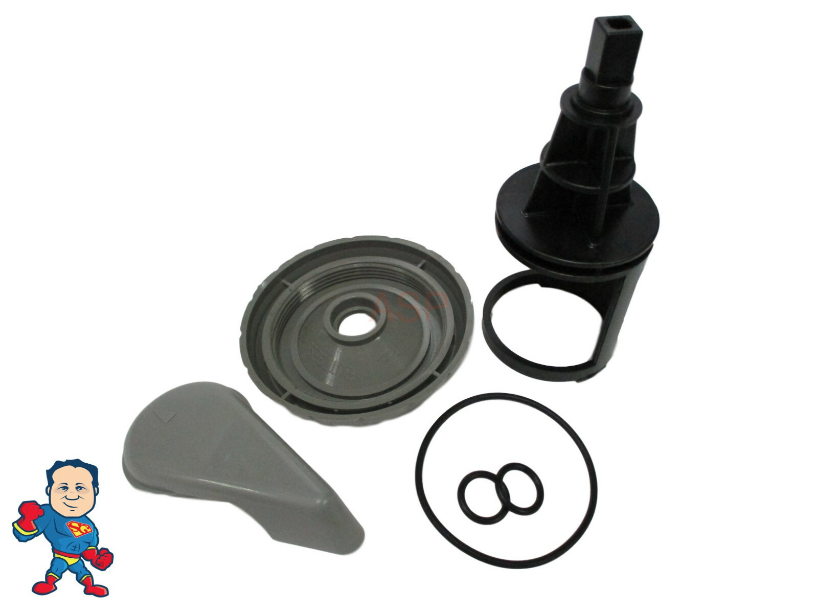 Diverter Valve Spa Gray Hot Tub Stem ORings Buttress Cap Handle Kit How To Video