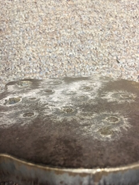 A36 Steel Target Gong 8" x 5/8" Three Hole Pistol Plate IDPA! WITH FREE HOOKS!