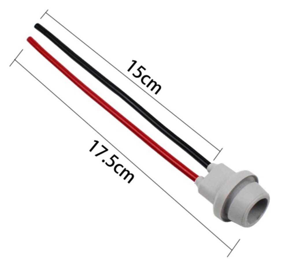 Universal Pigtail Wire Female Socket 168 Harness Interior Map Light Lamp Plug C