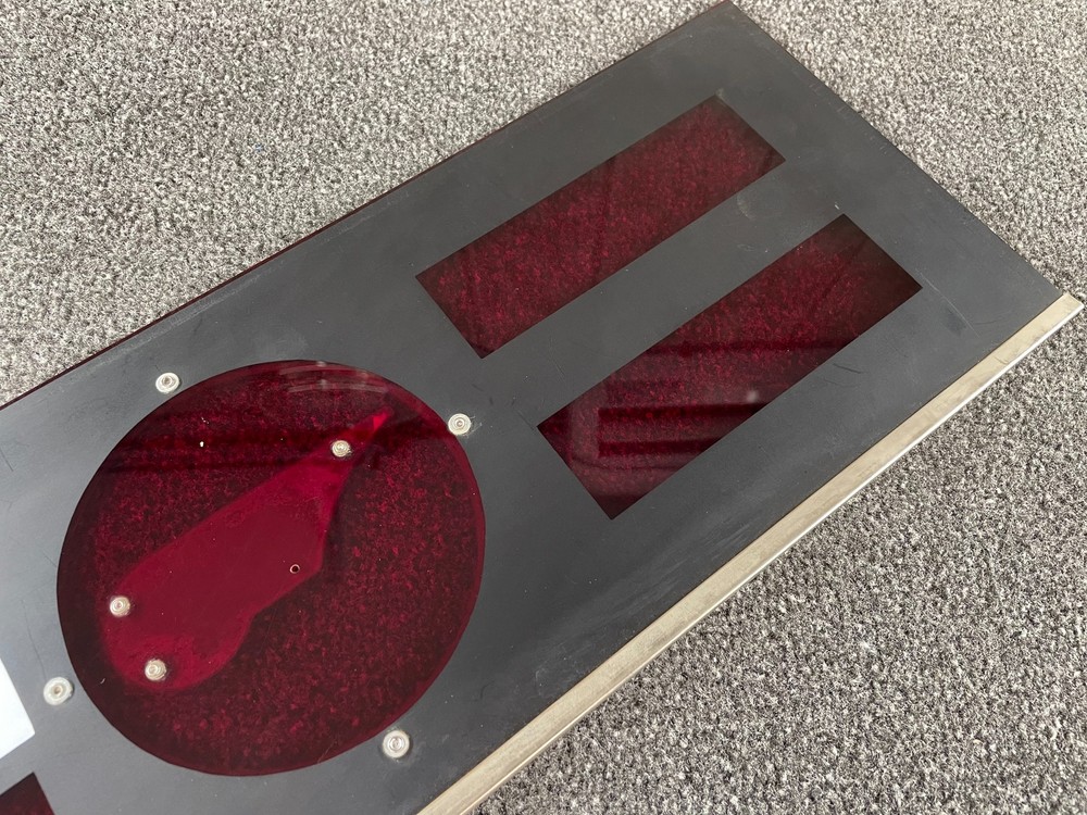 Bally Rapid Fire Pinball Machine Arcade Game Backglass Score Display Panel