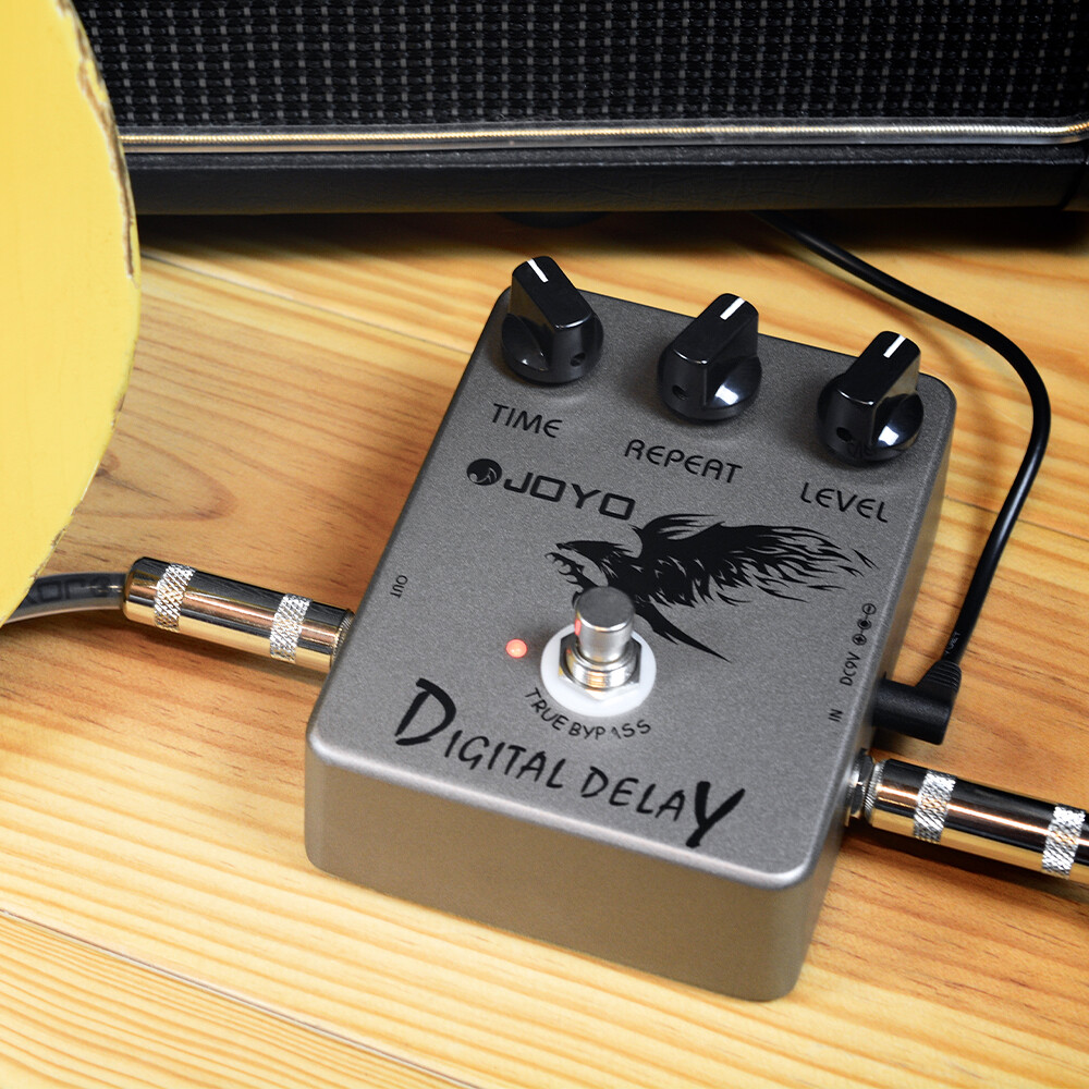 JOYO Digital Delay Guitar Pedal Range True Bypass Time/Repeat/Level Open Box