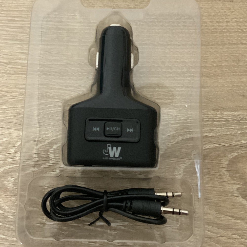 📀 Just Wireless FM Transmittr , USB Car Charger (AS SHOWN)