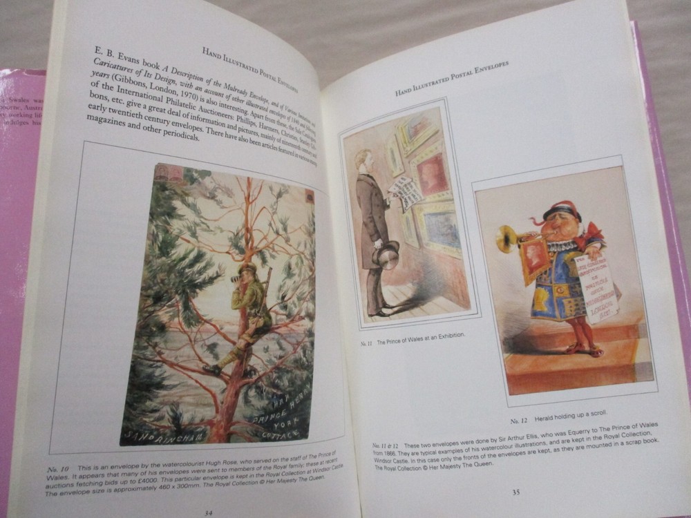 Hand Illustrated Postal Envelopes by David Swales Hardcover Philatelic Book 1996