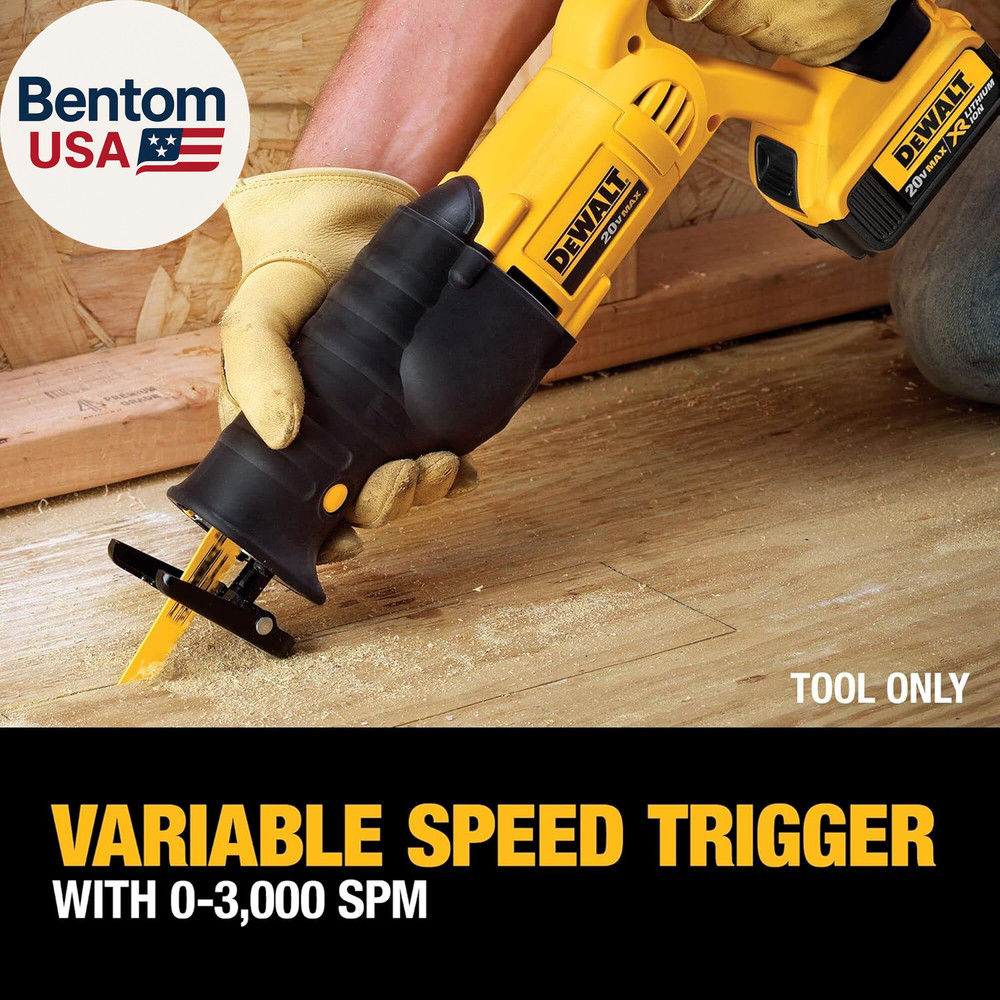 20V MAX Reciprocating Saw, 3,000 Strokes per Minute, Variable Speed Trigger, Bar