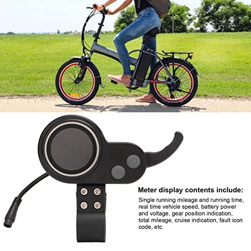 E Scooter Display - 2 in 1 LCD Screen with Finger Throttle Speed Control