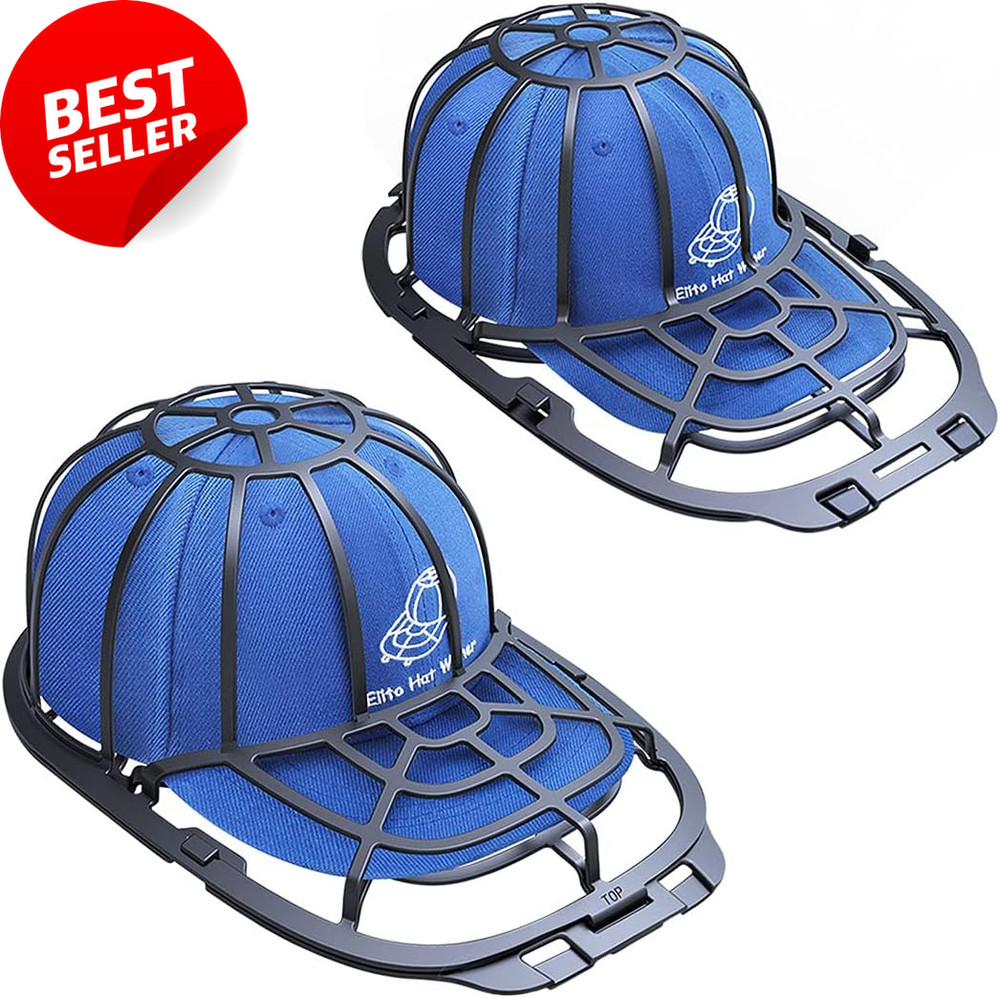 2 Pack Hat Washer Cap Cleaner Frame Rack for Washer Dishwasher
