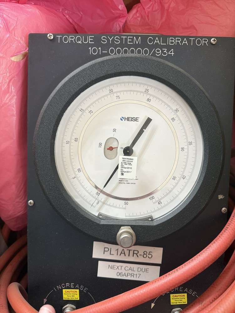 101-000000/934 TORQUE SYSTEM CALIBRATION