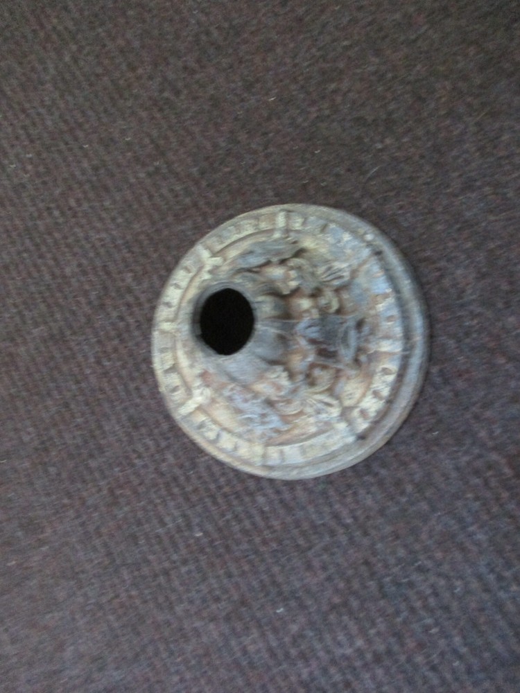 Vintage Metal single light fixture Base