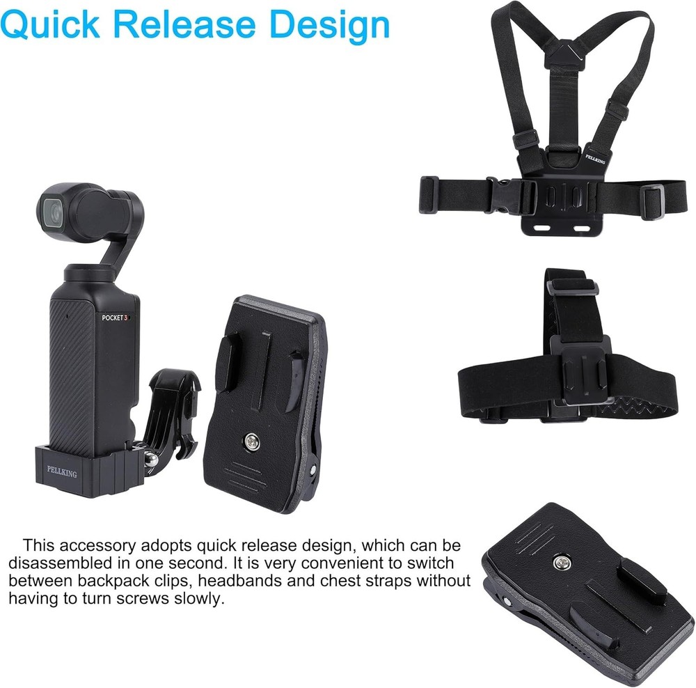 Comprehensive Accessory Bundle for DJI Osmo Pocket 3: Mounts for Every Adventure