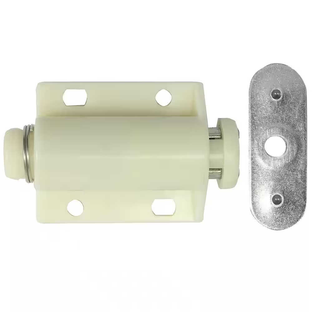 White Touch Latch Cabinet Latch (25-Pack)
