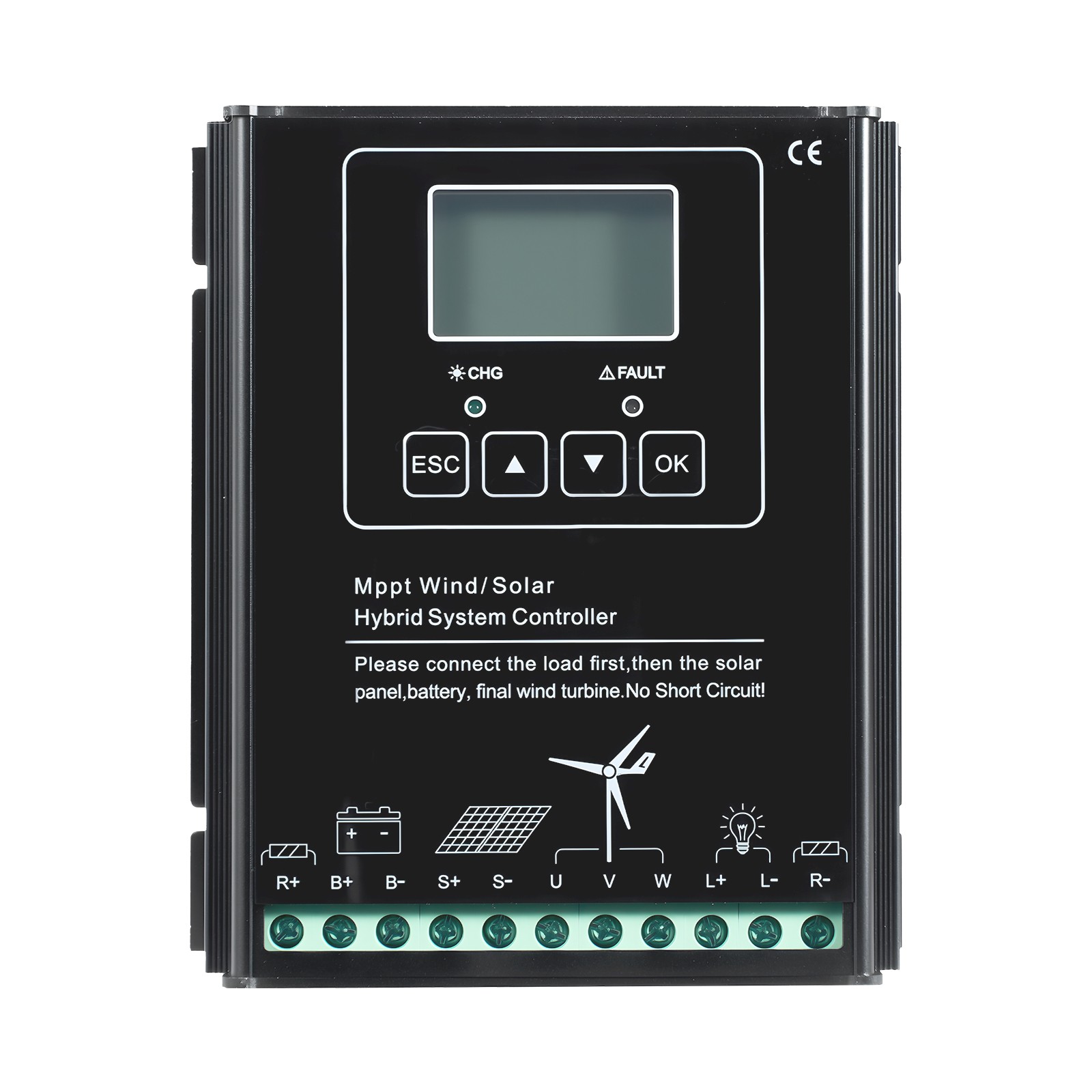 Uimoso 12V 400W Solar and Wind Energy Kit with 2x100W Solar Panels 200W Turbine