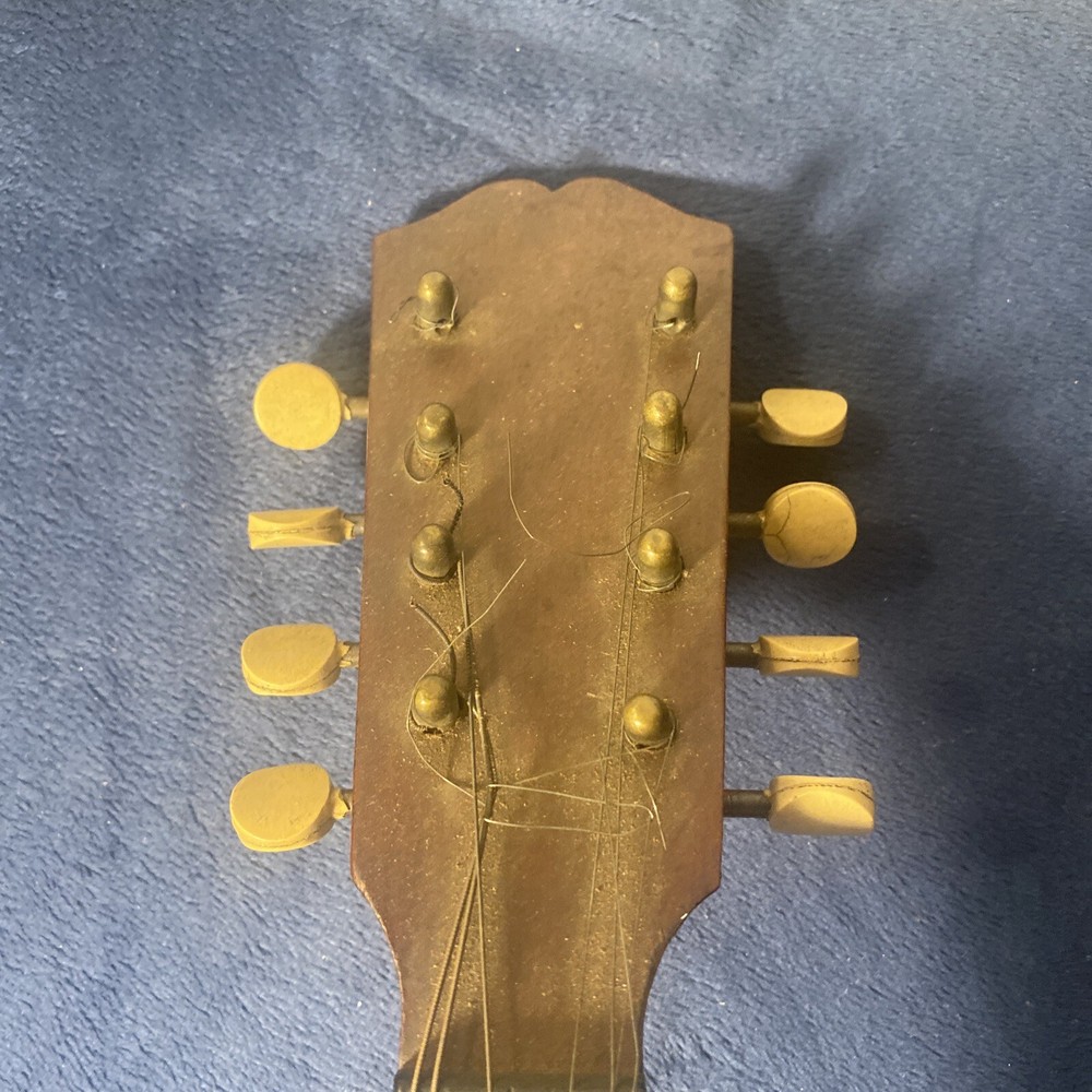 Antique Humpback Mandolin With Original Case