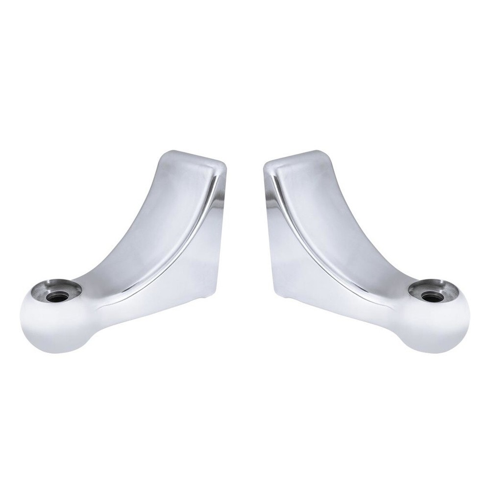 Pair L-Shape Headlight Brackets for Peterbilt Hood Side Headlamp Mount