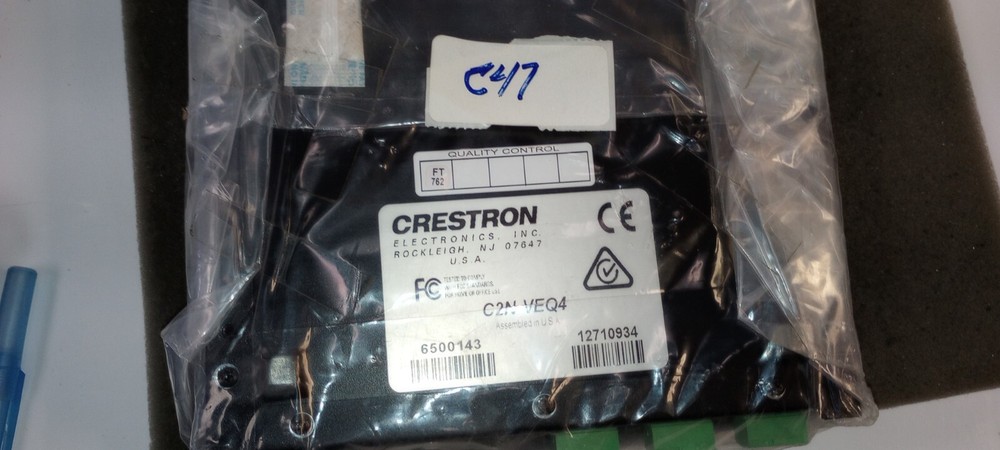 Crestron C2N-VEQ4 4-Channel Volume/EQ Control Module New No Box