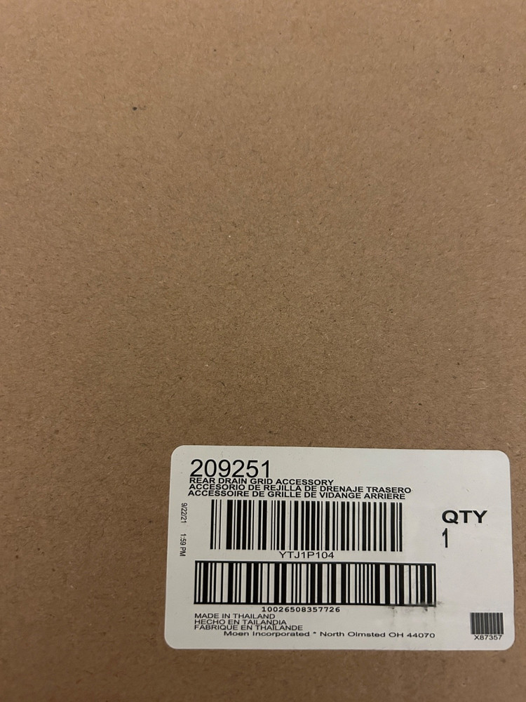 Moen 209251 Rear Drain Grid Accessory 28-1/4”x15”