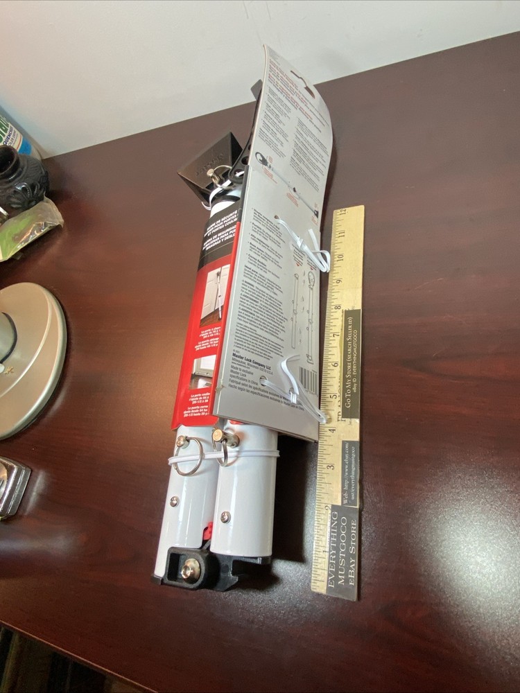 BRAND NEW Master Lock 265D Adjustable Dual Function Folding Door Security Bar