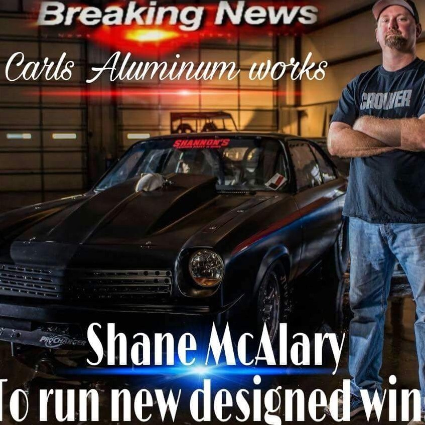 PRO RACING Chevy Vega 71/73 Wing Polished Black Brushed Satin