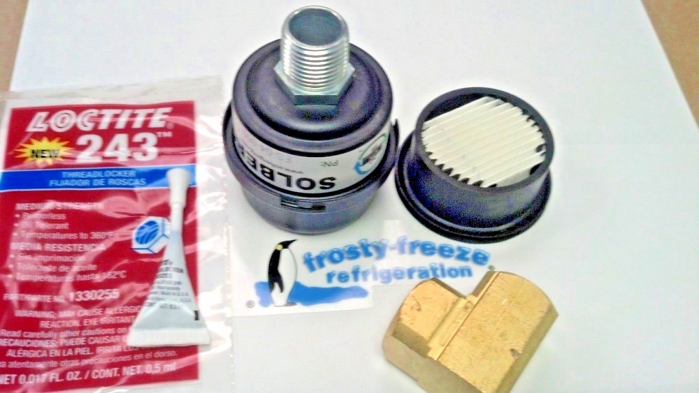 Vacuum Pump, Filter, Oil Mist, 1/2", Compact, With Replaceable Oil Mist Filter