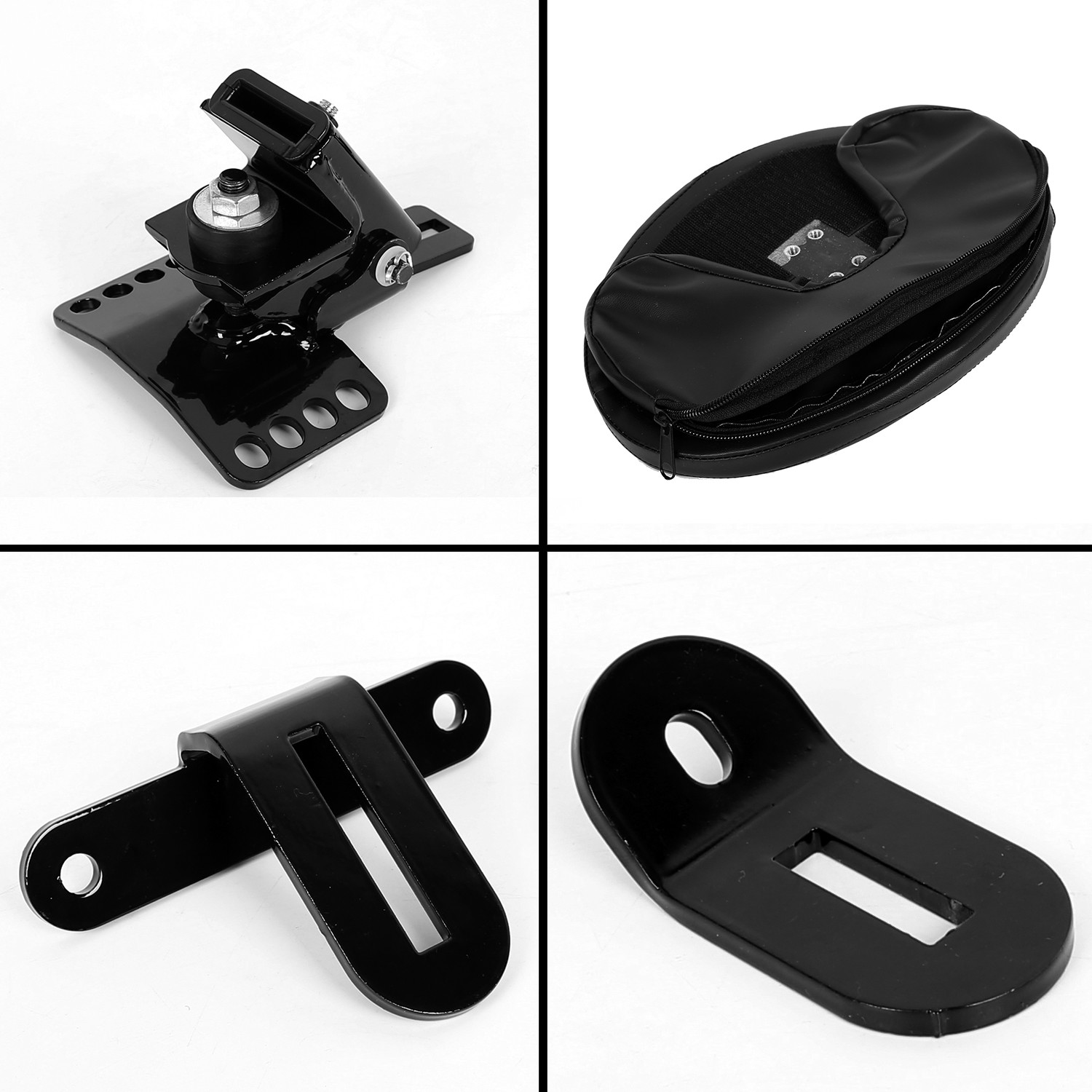 Adjustable Plug-In Rider Driver Backrest For Harley Road Electra Glide 97-24 23