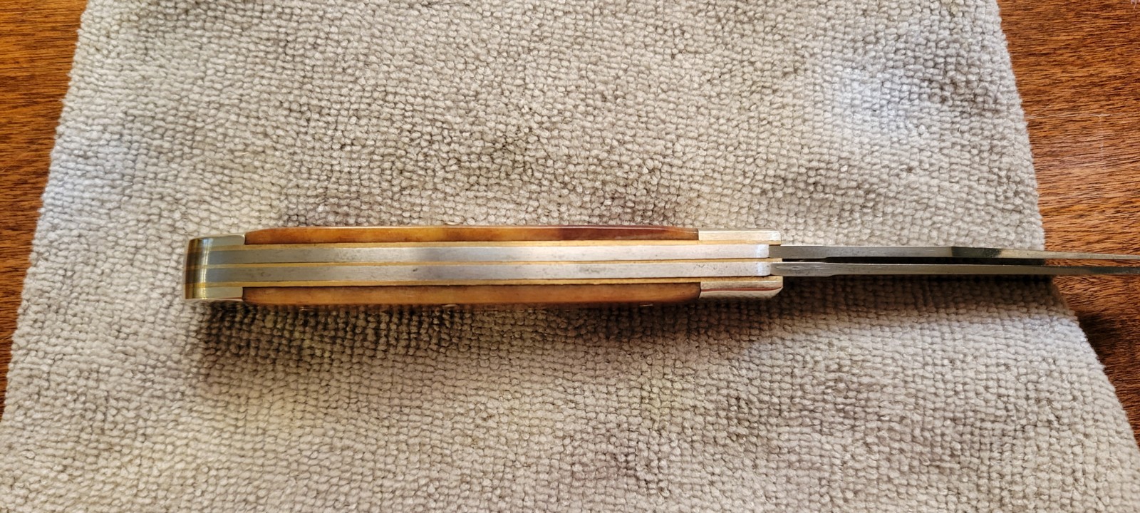 Boker 2525 White Lightning Limited Ed Trapper Pocket Knife with Box Germany