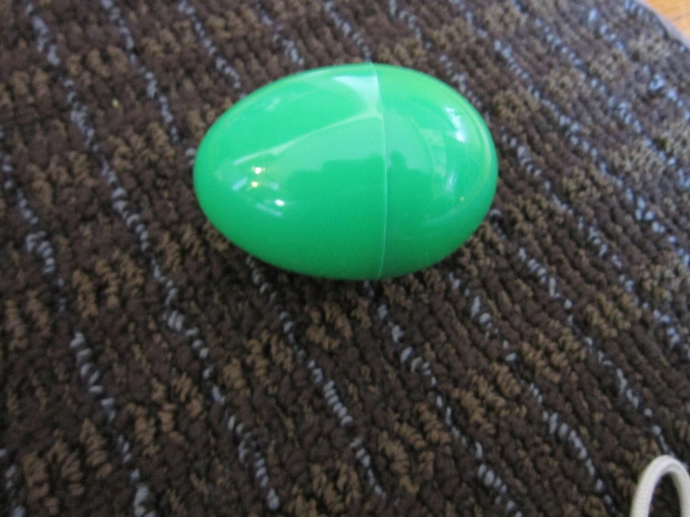 Easter Bunny Tiny Pink Flocked & Rabbit Head Eraser UNUSED in Plastic Egg