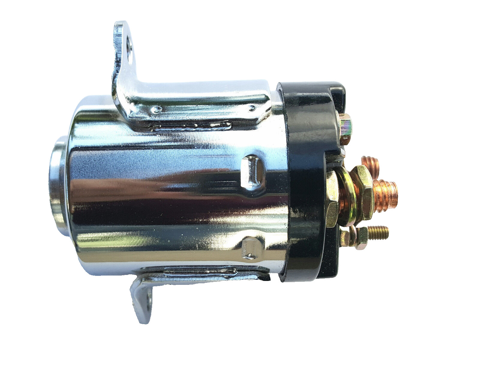 Starter solenoid fits Harley  1980-88  5 SPEED  31489-79, A,B,  CHROME  USA made
