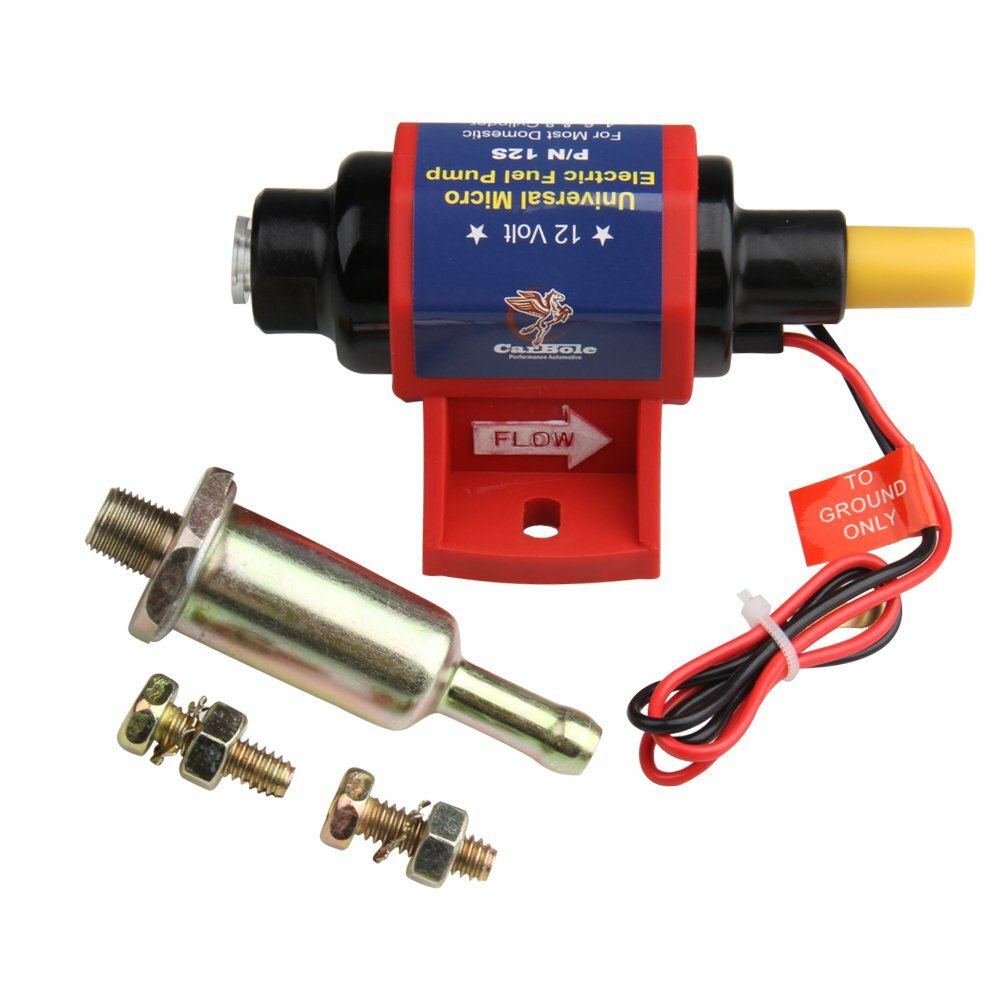 Universal Electric Inline Fuel Pump Carburetor 4-7 PSI 32 GPH Gas Diesel Alcohol