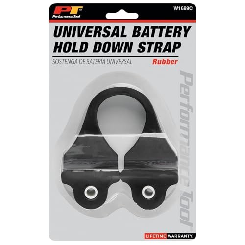 W1699C Heavy-Duty Solid Rubber Battery Hold-Down with Nylon Inserts for