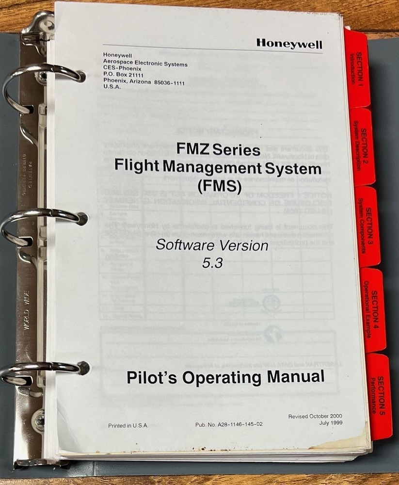 FMZ Flight Mgmt System Pilot's Operating Manual v5.3