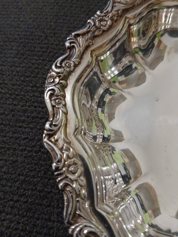 Vintage COUNTESS Silver Plated Rare Rose Pattern INTERNATIONAL SILVER