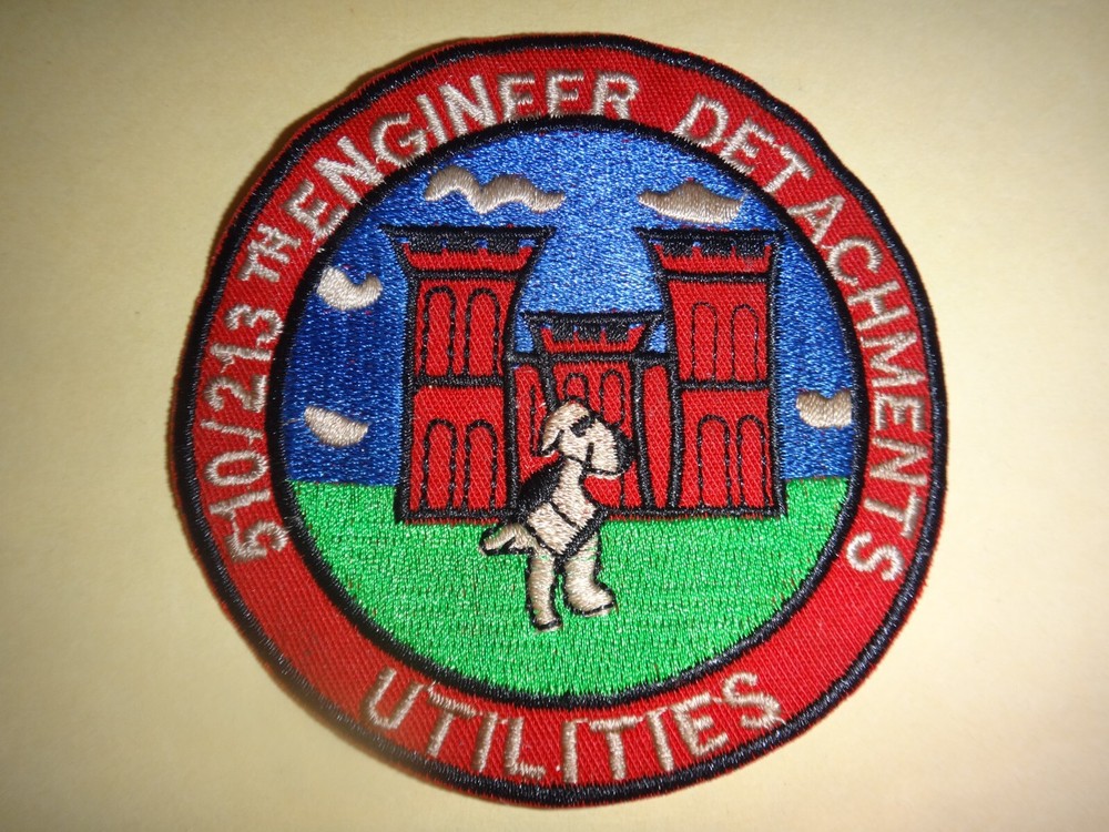 US Army 510th and 213th ENGINEER DETACHMENTS UTILITIES Patch