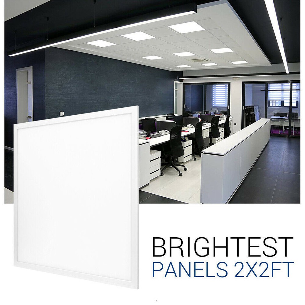4 Pack 45Watt 2x2 Ft LED Panel Light, 5000K White , Recessed Drop Ceiling Lights