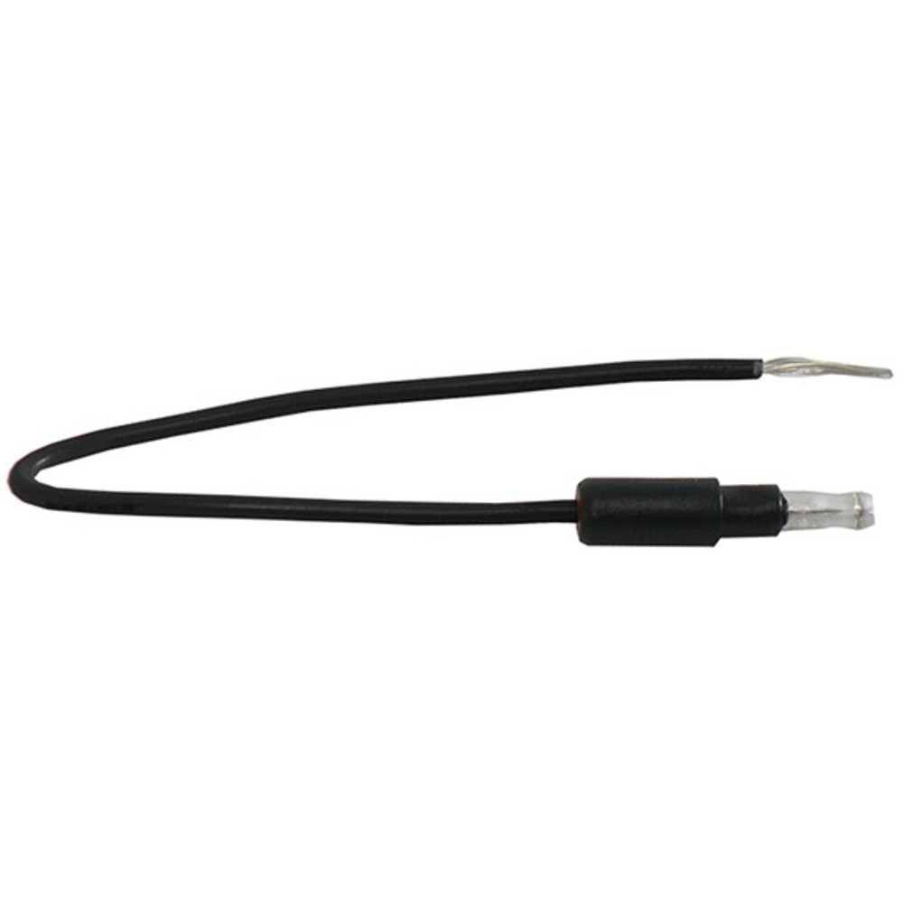 Black Single Male Light Plug With 7 Inch Wire