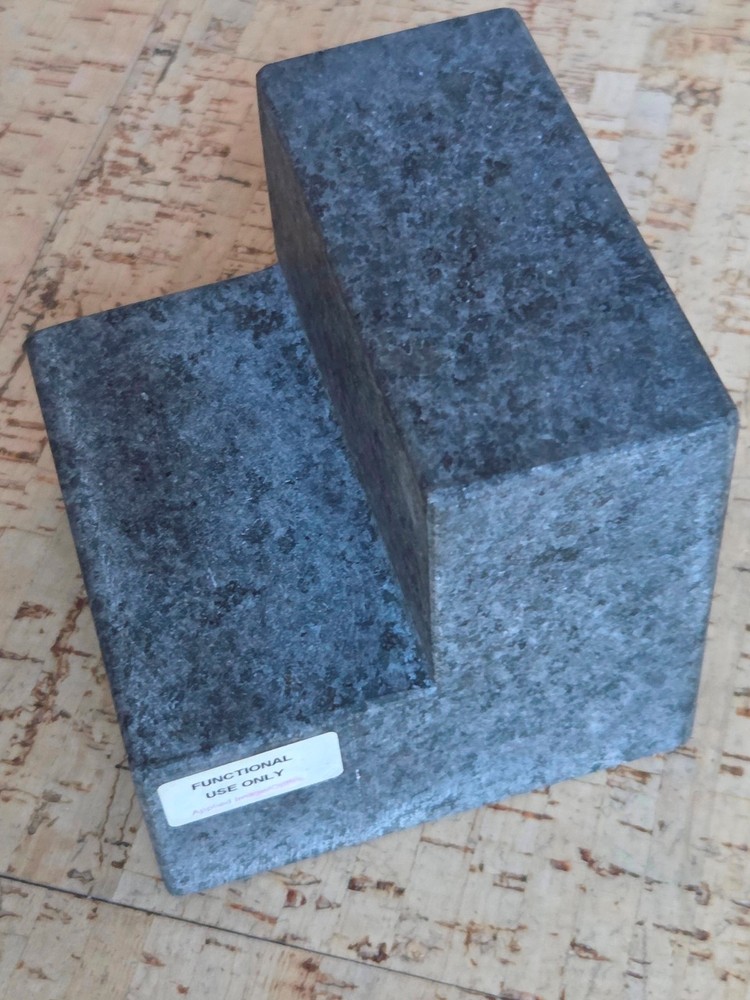4" Wide x 4" Deep x 4" High Precision-Ground Granite Angle block