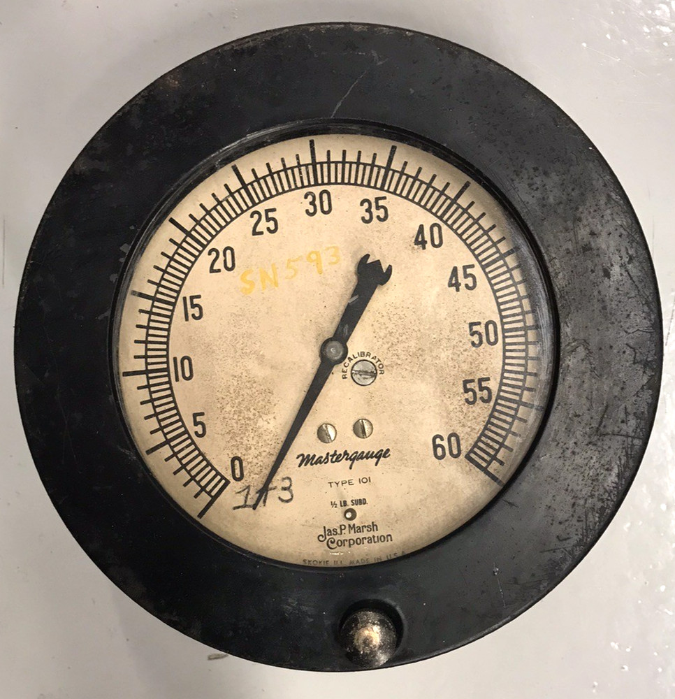 Master Gauge Type 101  Jas P. Marsh  0-60
