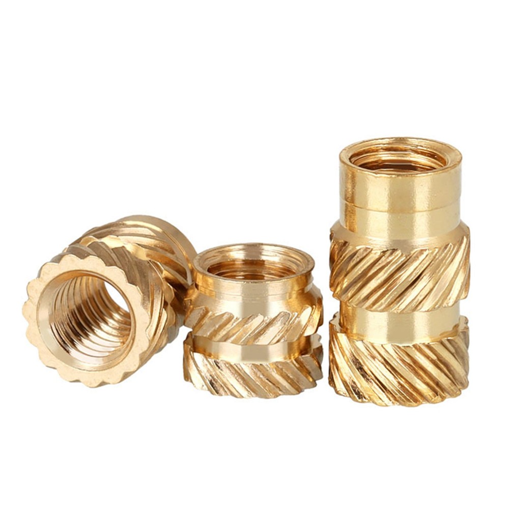 300Pcs M2-M6 Thread Knurled Brass Threaded Insert Embedment Nut Kit+Plastic Box