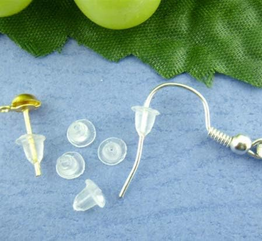 Earring Backings, Rubber Earring Backs for Stud Earrings for Women, Backs for Fi