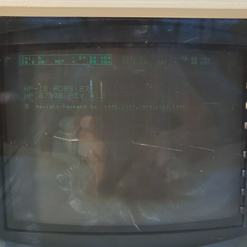 HP 8757E Scalar Network Analyzer 75dB Range 110GHz 2 Channel 40dB Directivity