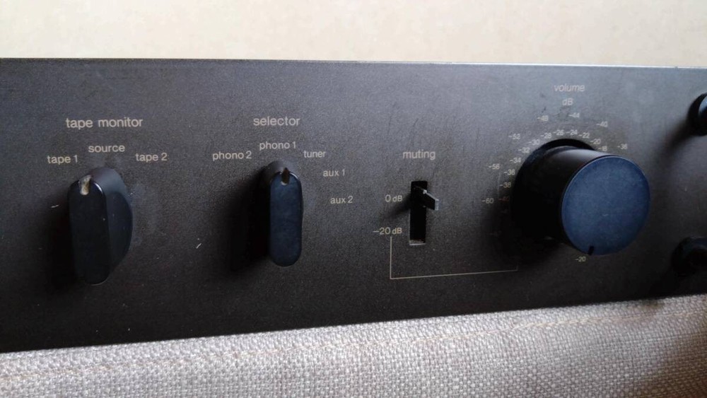 Vintage Technics SU-9070 Flat Stereo Preamp Preamplifier Tested Working