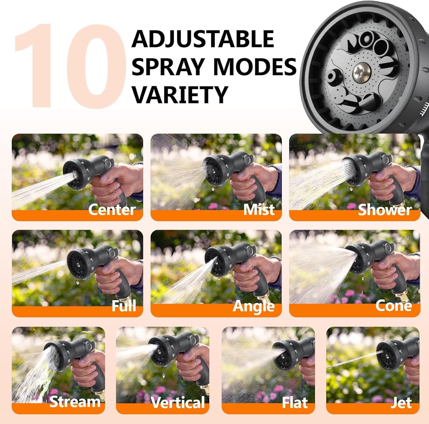 wikiwiki Retractable Garden Hose Reel 1/2 in x 100 ft, Heavy Duty Wall Mounte...